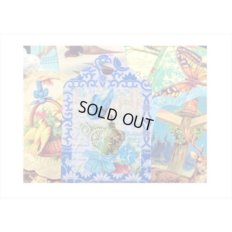 画像4: ドライフラワーを添えて🌸動物＊タグ＆和紙シール＊30点セット＊海外製