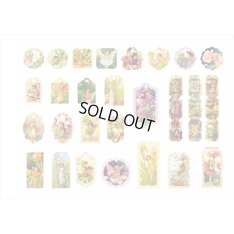 画像9: ドライフラワーを添えて🌸花の妖精＊タグ＆和紙シール＊30 点セット＊海外製