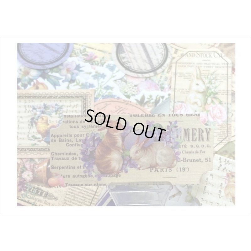 画像4: ヴィクトリア風＆英文【A】＊台紙も使えるペーパーセット＊約100枚＊海外製