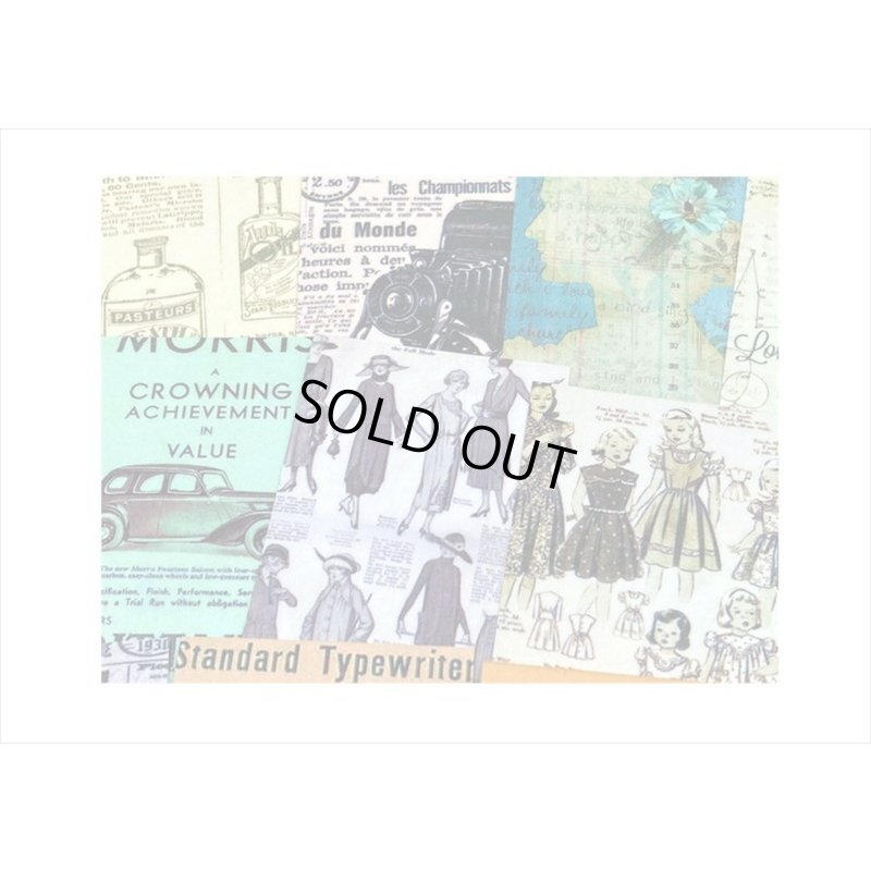 画像3: レトロアイテム＊ミニサイズ＊柄違い＊和紙シール＊50枚＊海外製