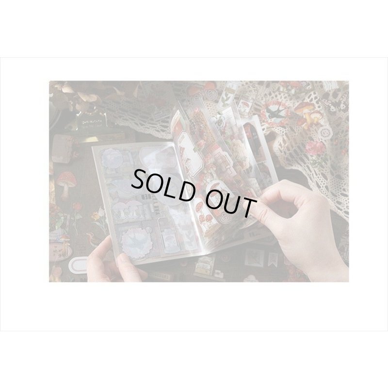 画像18: 防水PETシール帳＊山のそよ風＊ダイカット＊20シート＊海外製