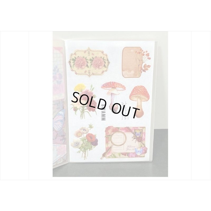 画像6: 防水PETシール帳＊ガーデン＊ダイカット＊20シート＊海外製