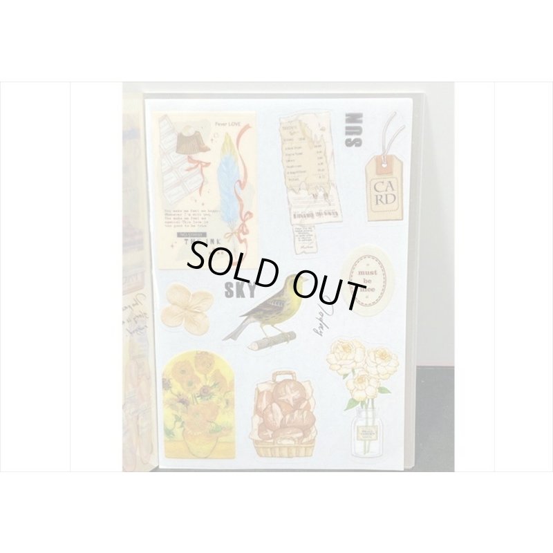 画像7: 防水PETシール帳＊山のそよ風＊ダイカット＊20シート＊海外製