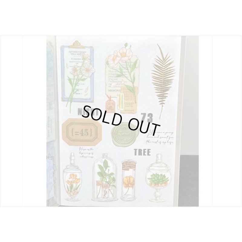 画像7: 防水PETシール帳＊グリーンアイランド＊ダイカット＊20シート＊海外製