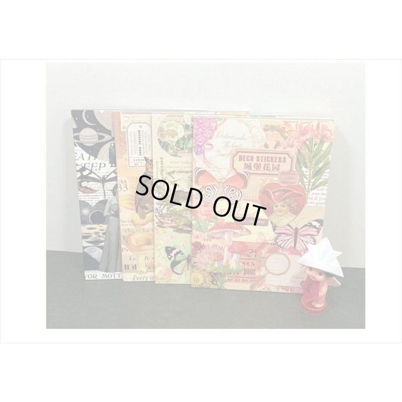 画像20: 防水PETシール帳＊山のそよ風＊ダイカット＊20シート＊海外製