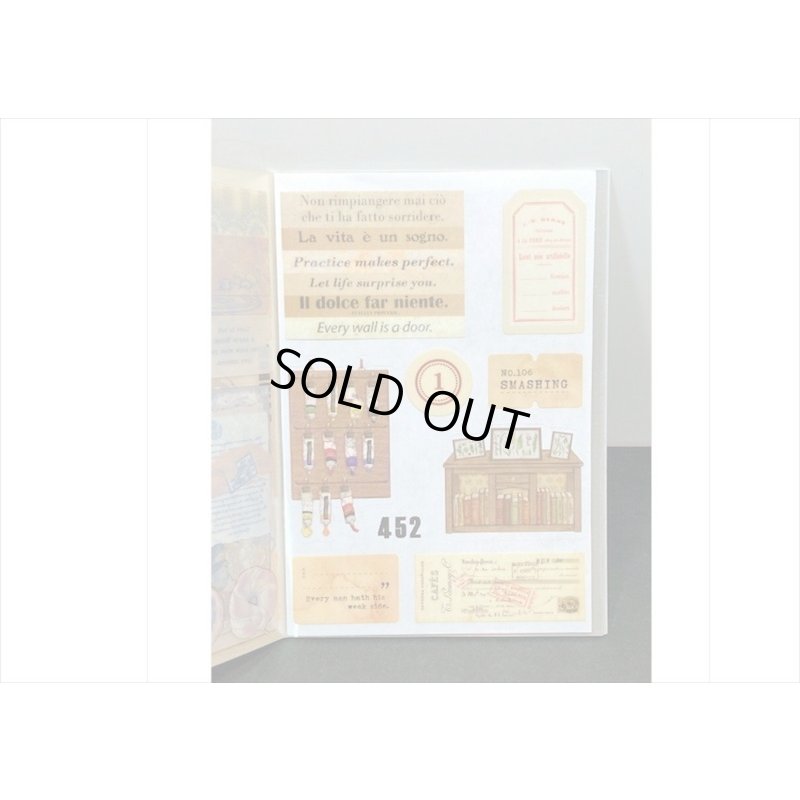 画像8: 防水PETシール帳＊山のそよ風＊ダイカット＊20シート＊海外製