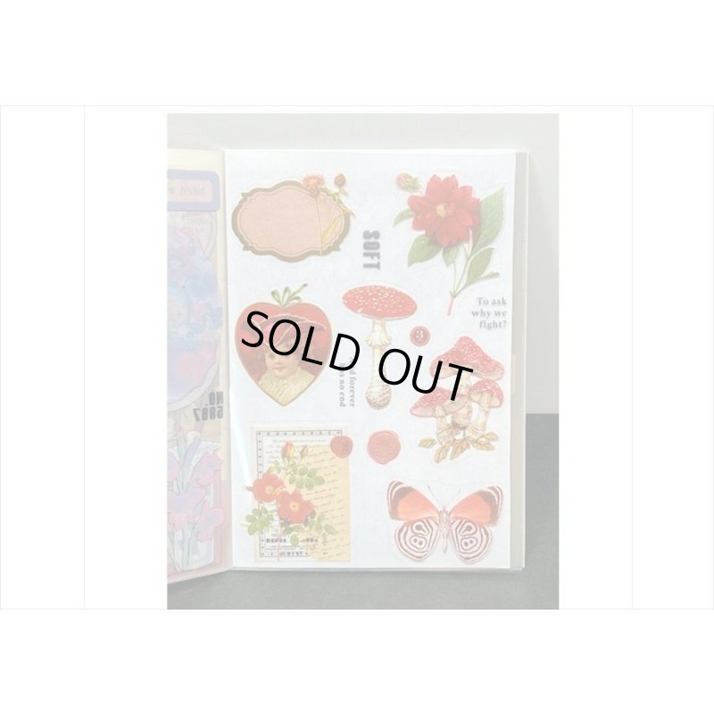 画像4: 防水PETシール帳＊ガーデン＊ダイカット＊20シート＊海外製