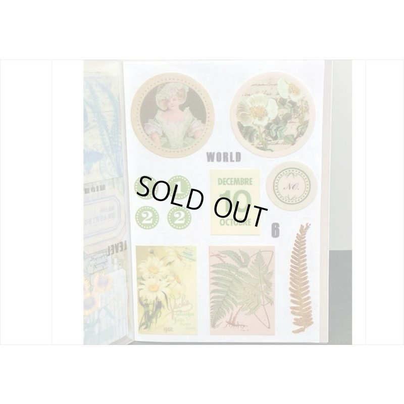 画像10: 防水PETシール帳＊グリーンアイランド＊ダイカット＊20シート＊海外製