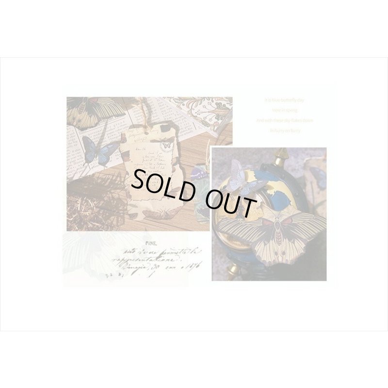 画像9: 素材集＊バタフライ＊ペーパーセット＊60枚＊海外製