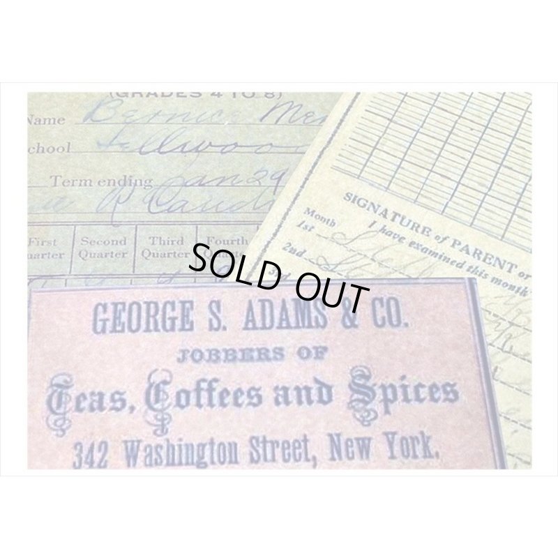 画像4: 素材集＊古い伝票＊ペーパーセット＊60枚＊海外製