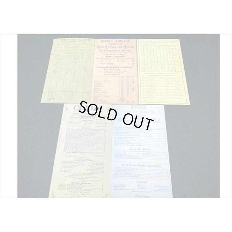 画像8: 素材集＊古い伝票＊ペーパーセット＊60枚＊海外製