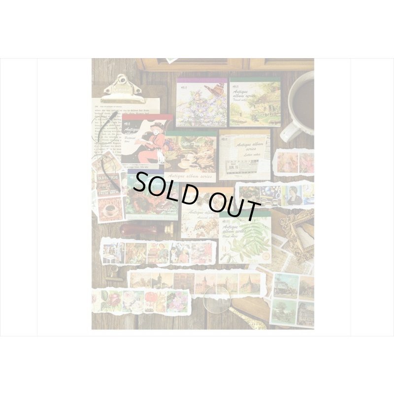 画像19: 箔押し☆和紙シール帳＊コーヒー＊カット入り＊柄違い＊20シート＊海外製