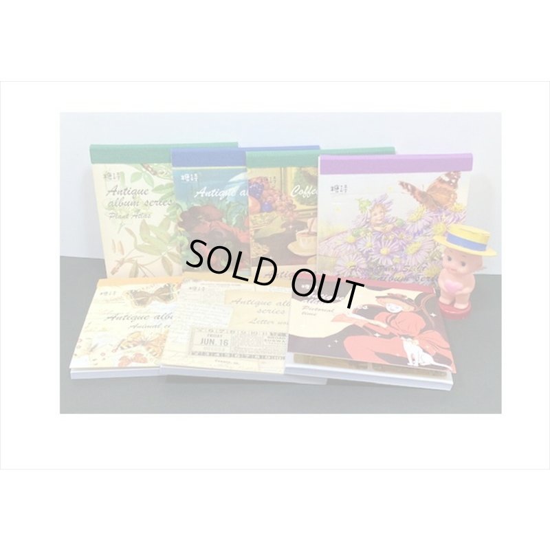 画像20: 箔押し☆和紙シール帳＊コーヒー＊カット入り＊柄違い＊20シート＊海外製