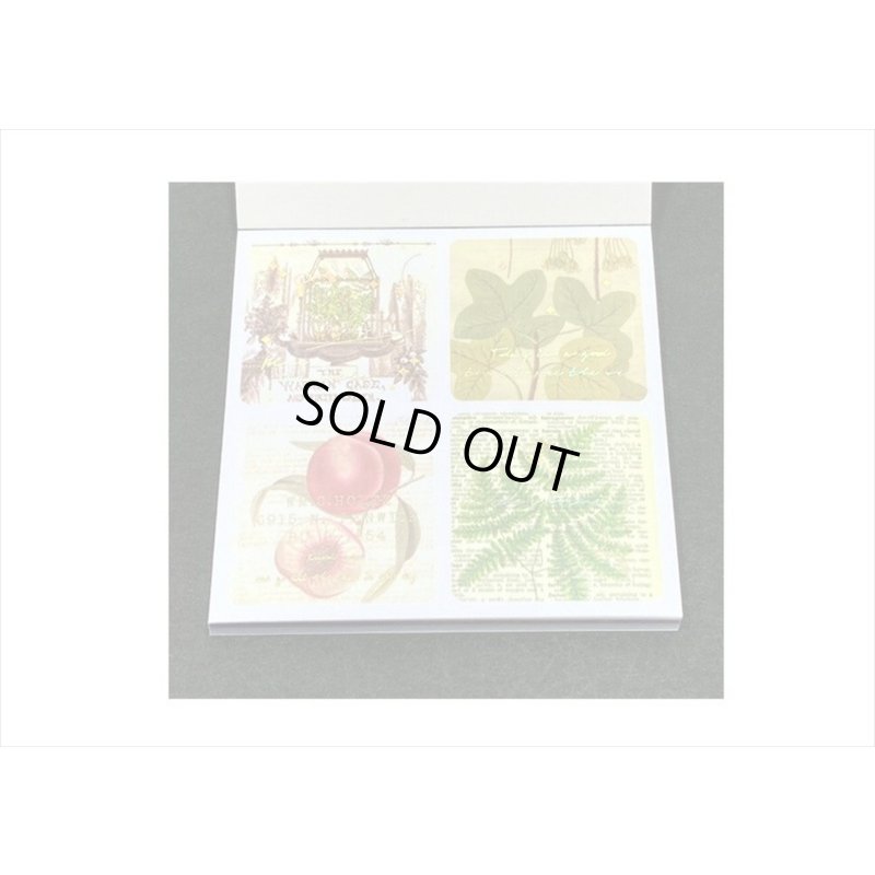 画像14: 箔押し☆和紙シール帳＊植物＊カット入り＊柄違い＊20シート＊海外製