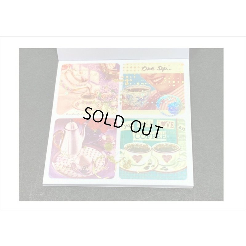 画像9: 箔押し☆和紙シール帳＊コーヒー＊カット入り＊柄違い＊20シート＊海外製