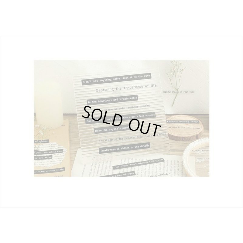 画像11: 2種＊一行英文＊ステッカー＊行間＊40枚＊海外製