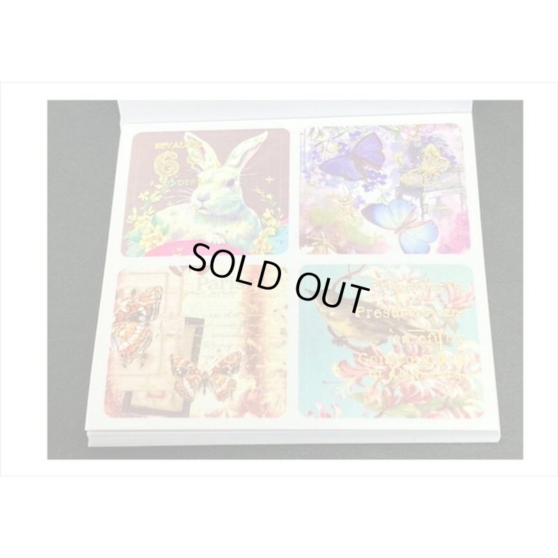 画像13: 箔押し☆和紙シール帳＊アニマル＊カット入り＊柄違い＊20シート＊海外製