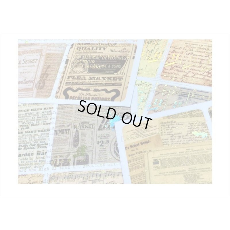 画像5: 箔押し☆和紙シール帳＊レター＊カット入り＊柄違い＊20シート＊海外製