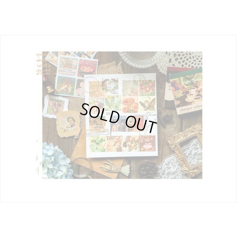 画像16: 箔押し☆和紙シール帳＊花の妖精＊カット入り＊柄違い＊20シート＊海外製