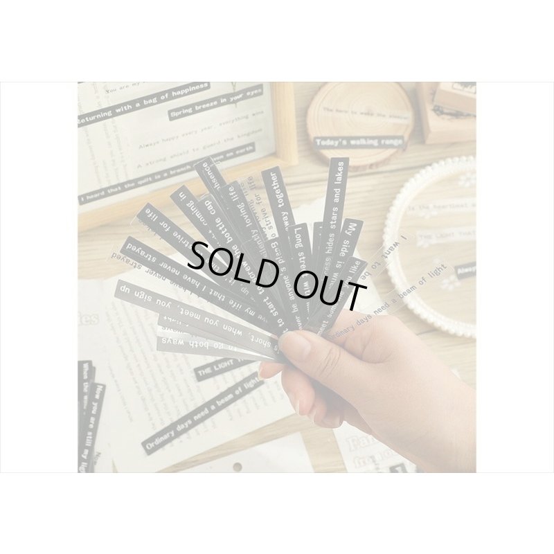 画像5: 2種＊一行英文＊ステッカー＊行間＊40枚＊海外製