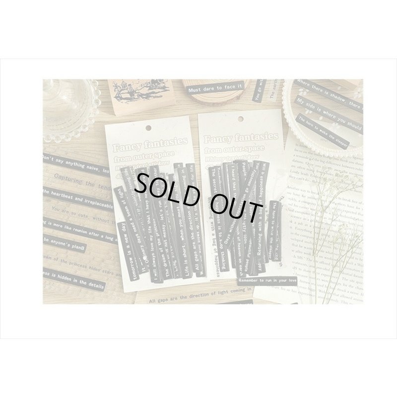 画像6: 2種＊一行英文＊ステッカー＊行間＊40枚＊海外製