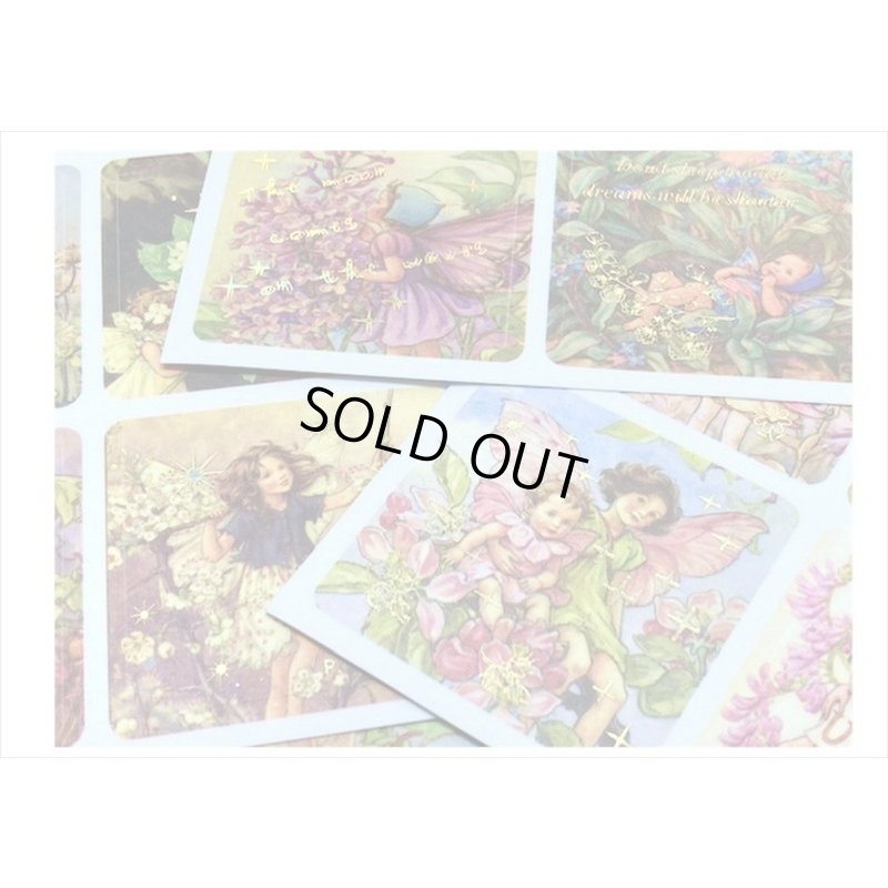 画像4: 箔押し☆和紙シール帳＊花の妖精＊カット入り＊柄違い＊20シート＊海外製