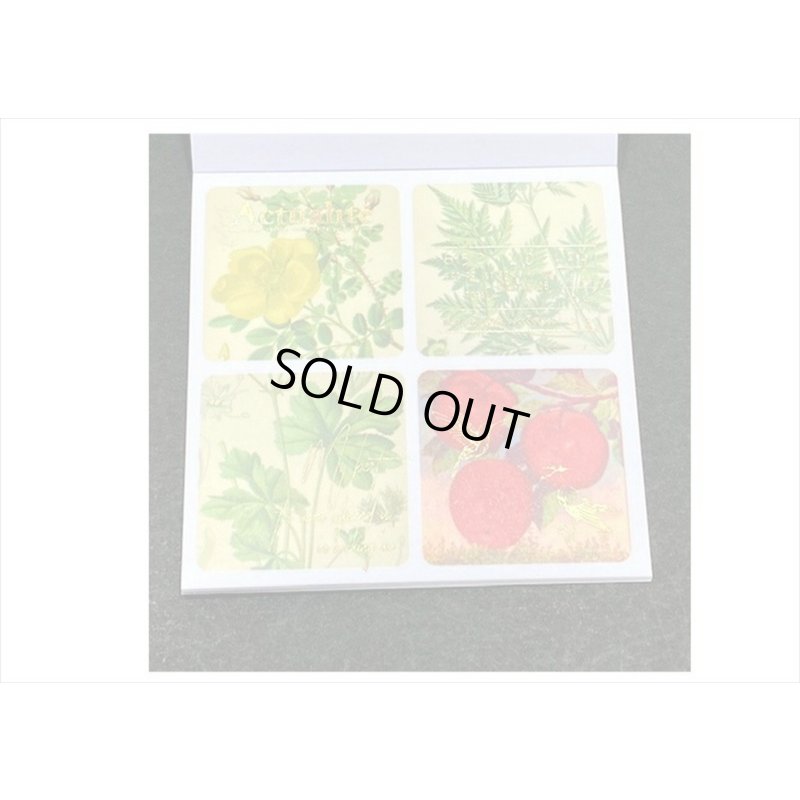 画像9: 箔押し☆和紙シール帳＊植物＊カット入り＊柄違い＊20シート＊海外製