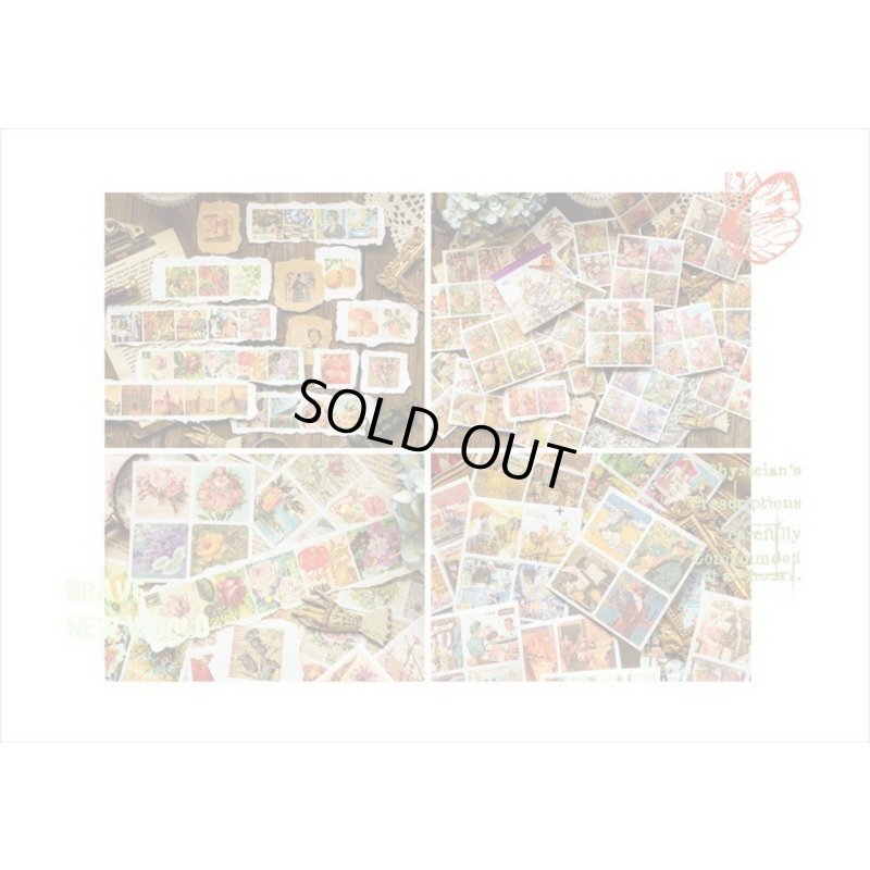 画像14: 箔押し☆和紙シール帳＊花の妖精＊カット入り＊柄違い＊20シート＊海外製