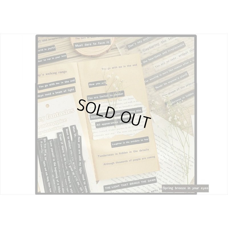 画像8: 2種＊一行英文＊ステッカー＊行間＊40枚＊海外製