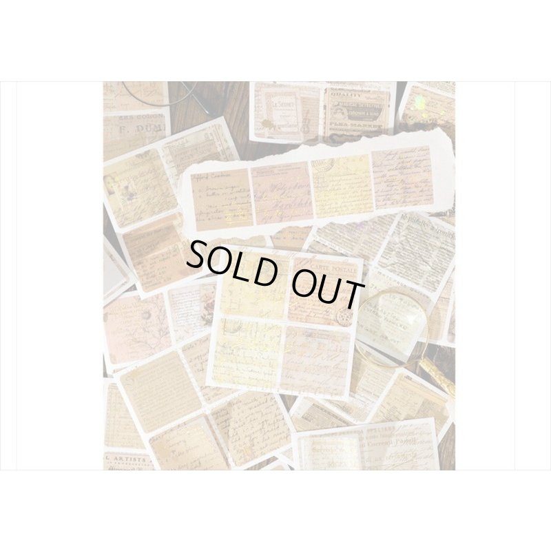 画像13: 箔押し☆和紙シール帳＊レター＊カット入り＊柄違い＊20シート＊海外製