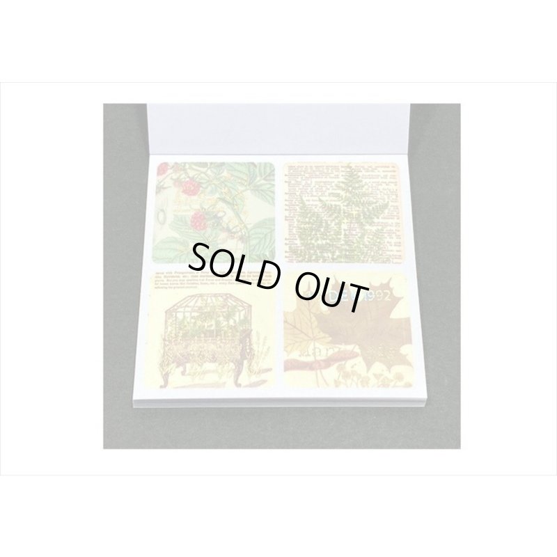 画像12: 箔押し☆和紙シール帳＊植物＊カット入り＊柄違い＊20シート＊海外製