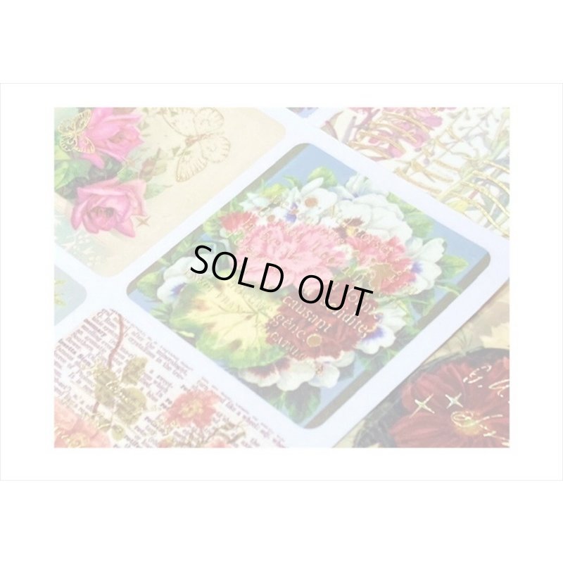 画像6: 箔押し☆和紙シール帳＊花＊カット入り＊柄違い＊20シート＊海外製