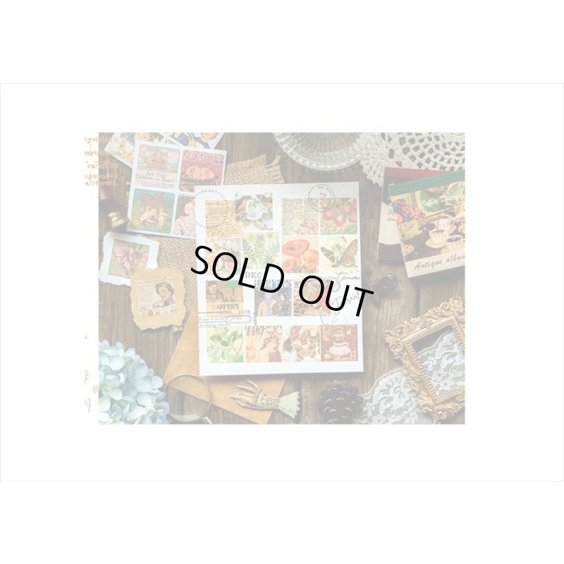 画像16: 箔押し☆和紙シール帳＊レター＊カット入り＊柄違い＊20シート＊海外製