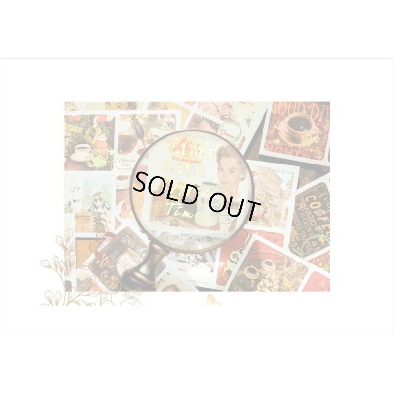 画像14: 箔押し☆和紙シール帳＊コーヒー＊カット入り＊柄違い＊20シート＊海外製