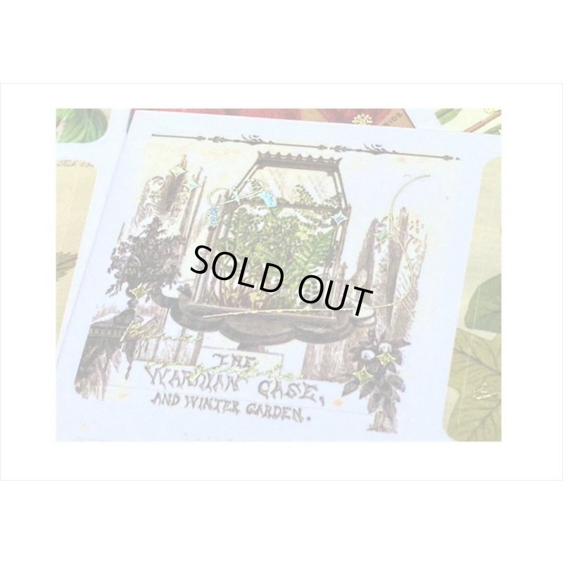 画像7: 箔押し☆和紙シール帳＊植物＊カット入り＊柄違い＊20シート＊海外製