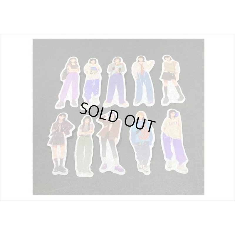 画像4: STREET40＊ベージュ＊人物＊和紙シール＊40枚♪＊海外製