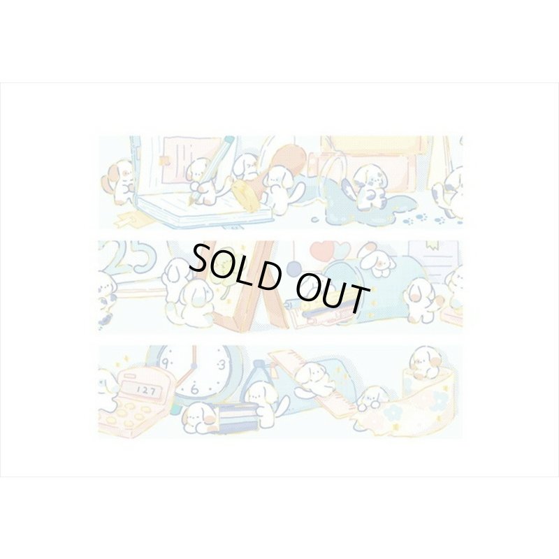 画像8: 子犬の学校＊わいわいアニマル＊箔押し＊マスキングテープ＊はく離式＊海外マステ　クリックポスト不可