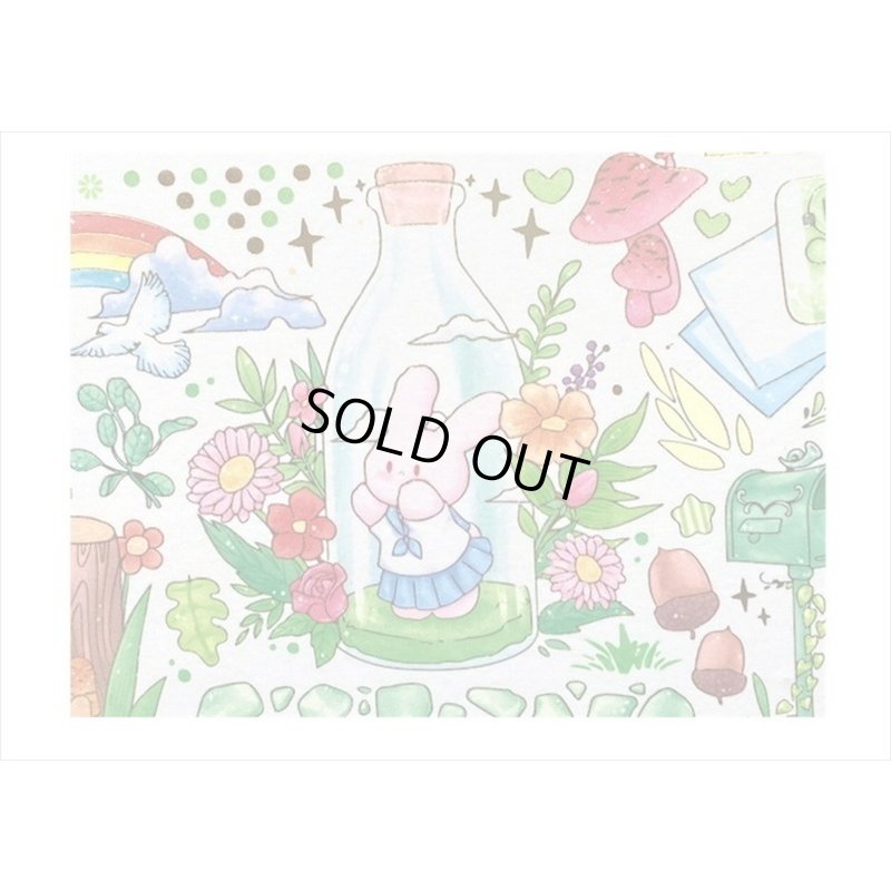 画像5: ラブリーベア💓＊グリーン・森の中＊箔押し＊幅広＊マスキングテープ＊はく離式＊海外マステ