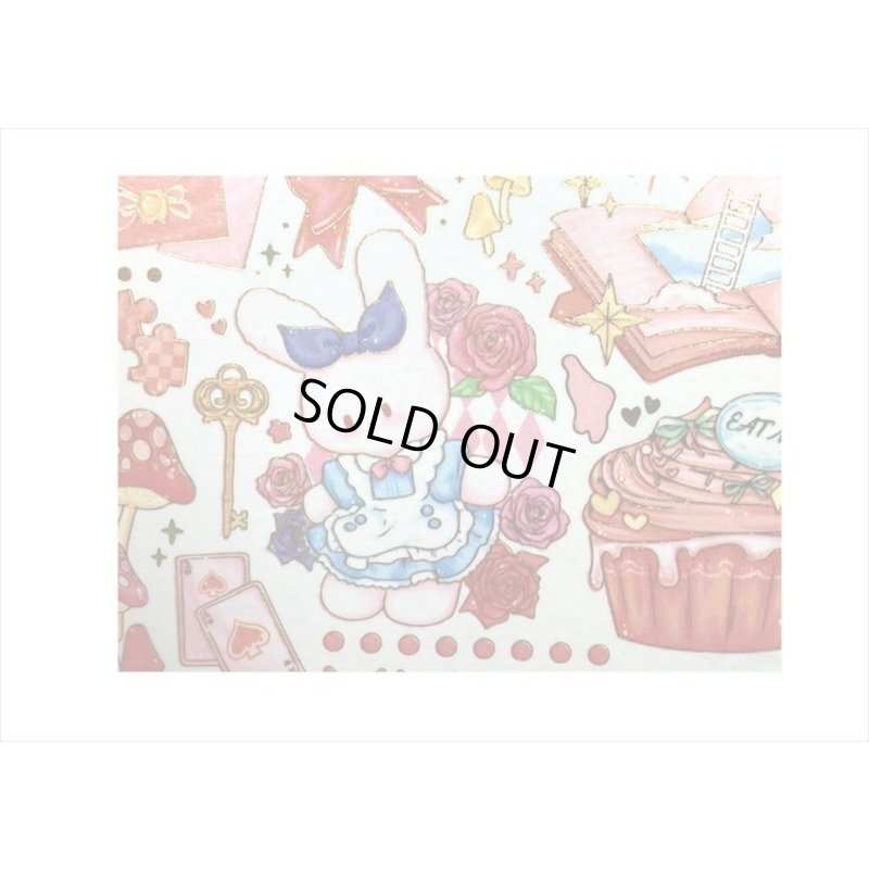 画像5: ラブリーベア💓＊レッド・おとぎ話＊箔押し＊幅広＊マスキングテープ＊はく離式＊海外マステ