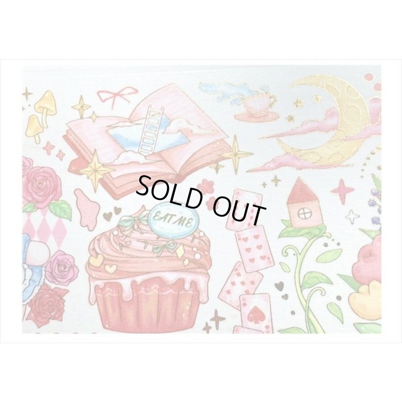 画像7: ラブリーベア💓＊レッド・おとぎ話＊箔押し＊幅広＊マスキングテープ＊はく離式＊海外マステ