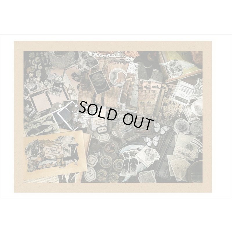 画像7: パッケージがオシャレな素材100点セット＊モノクロ＊ペーパー＆シール＊海外製