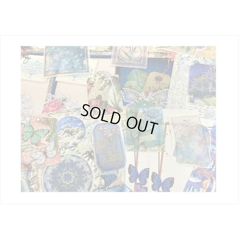 画像3: パッケージがオシャレな素材100点セット＊白鳥＊ペーパー＆シール＊海外製