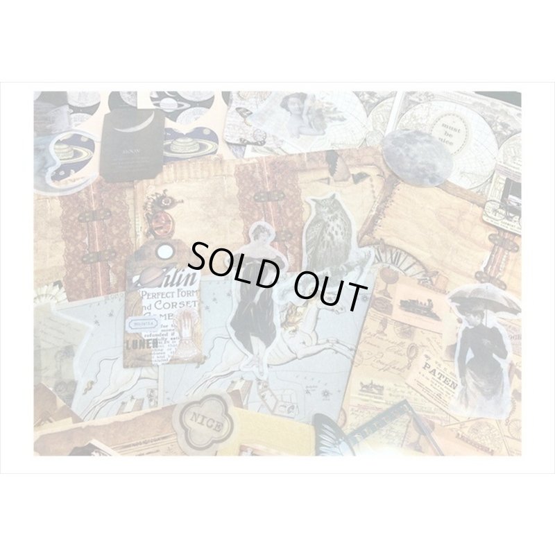 画像3: パッケージがオシャレな素材100点セット＊モノクロ＊ペーパー＆シール＊海外製