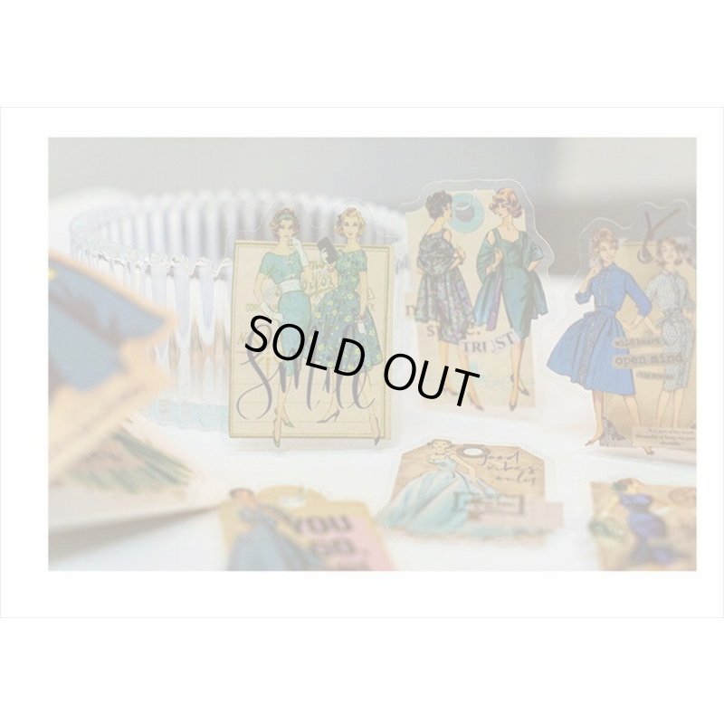 画像9: 防水＊PETシール＊ブルー＊ファッションモデル＊30枚♪＊海外製