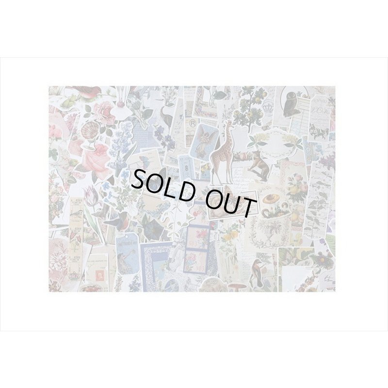 画像14: 花と鳥の素材紙＊200点セット＊イエロー＊和紙シール＊海外製