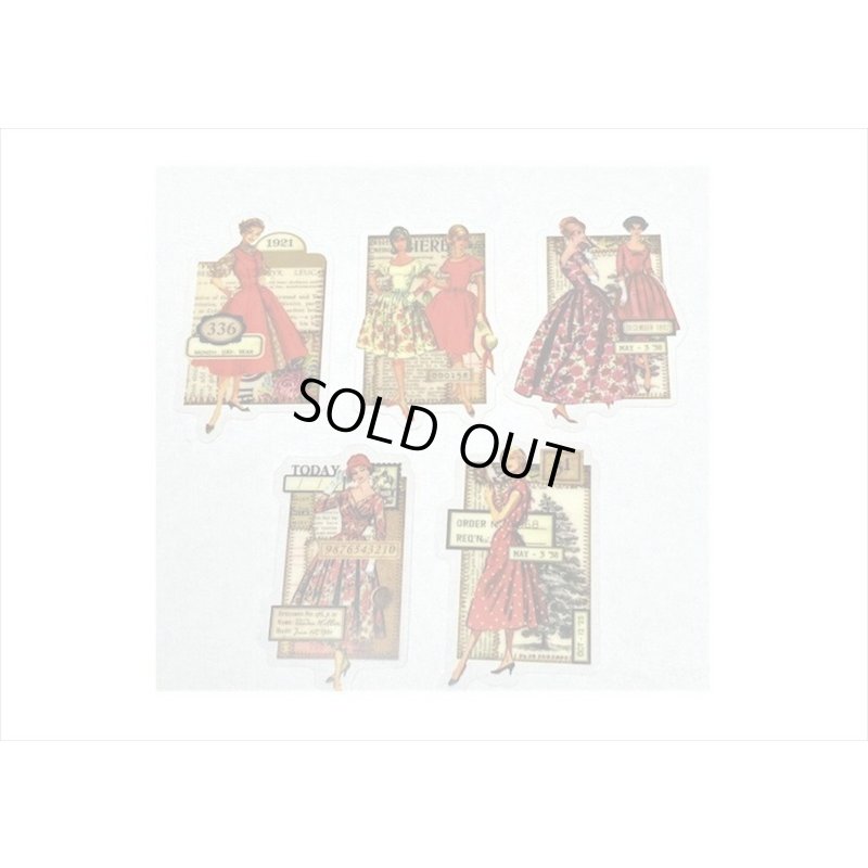 画像6: 防水＊PETシール＊レッド＊ファッションモデル＊30枚♪＊海外製