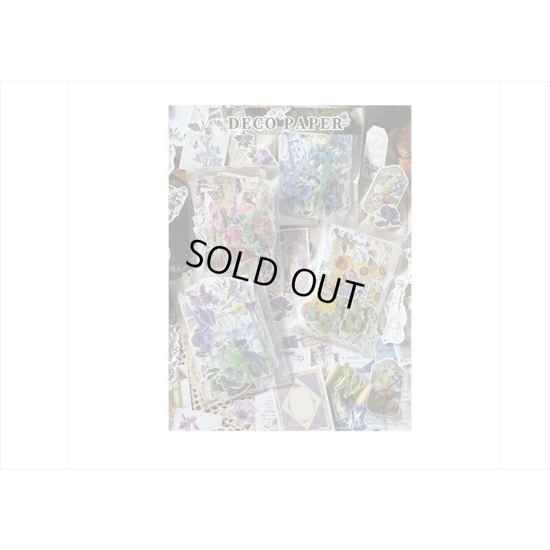 画像17: 花と鳥の素材紙＊200点セット＊ピンク＊和紙シール＊海外製