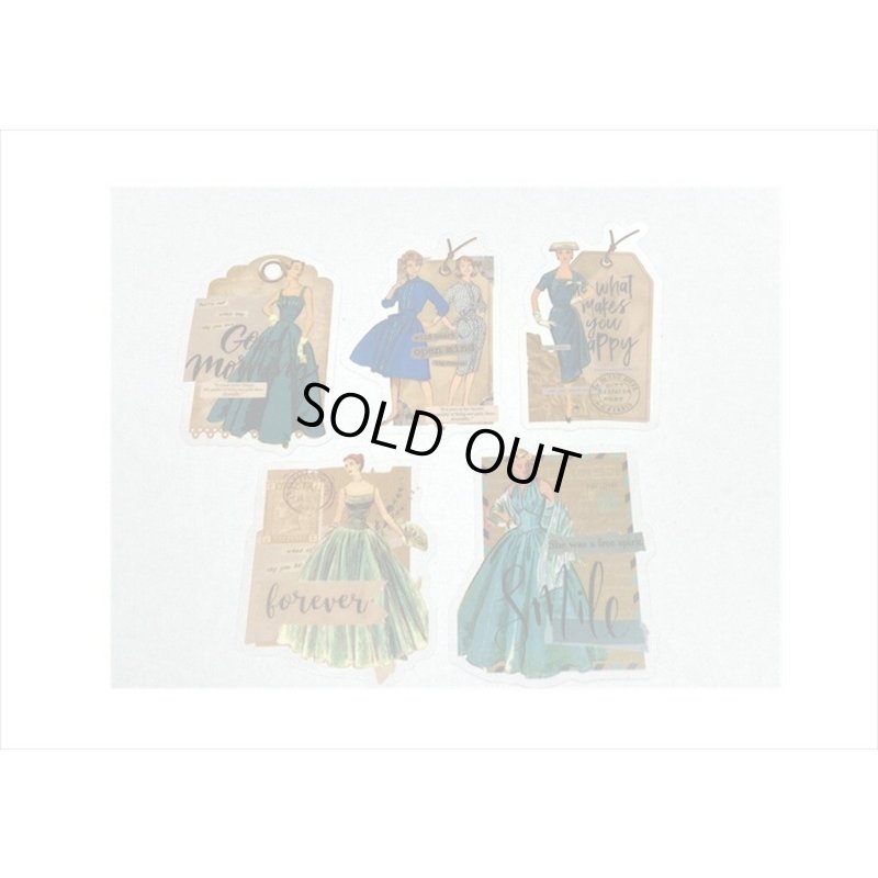 画像7: 防水＊PETシール＊ブルー＊ファッションモデル＊30枚♪＊海外製