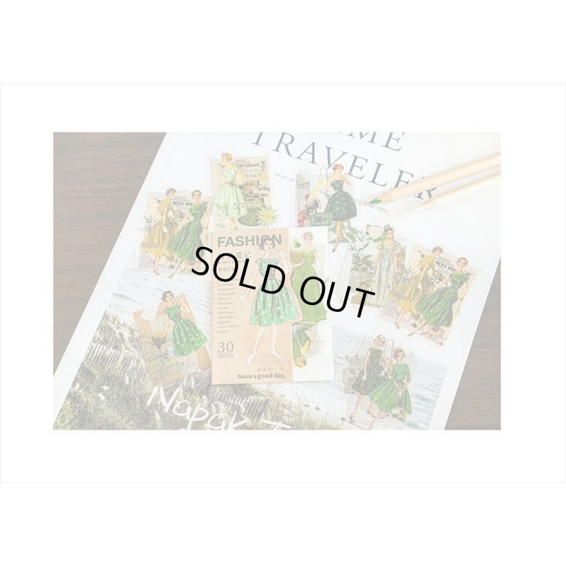 画像9: 防水＊PETシール＊グリーン＊ファッションモデル＊30枚♪＊海外製