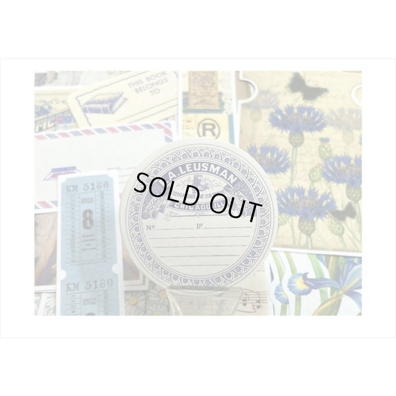 画像4: 花と鳥の素材紙＊200点セット＊ブルー＊和紙シール＊海外製